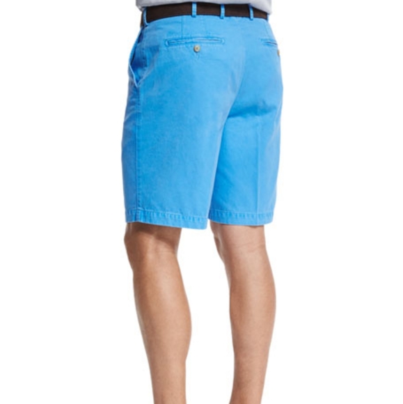 Peter Millar Washed Twill Shorts in Faded Blue - Picture 2 of 7